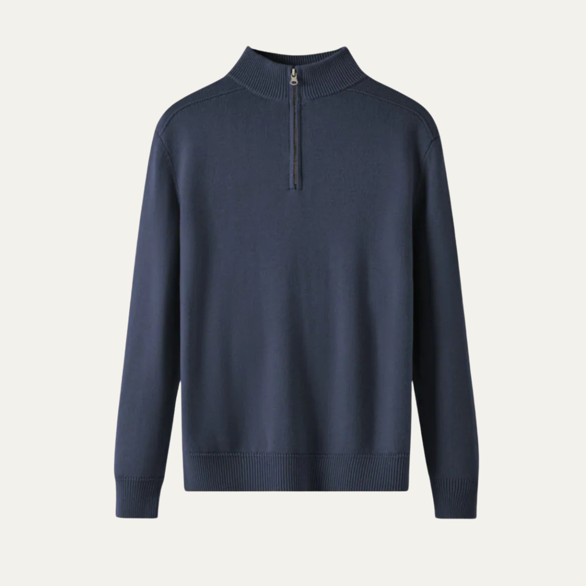 The Marriott Men’s Knitted Quarter Zip Merino Wool Sweater