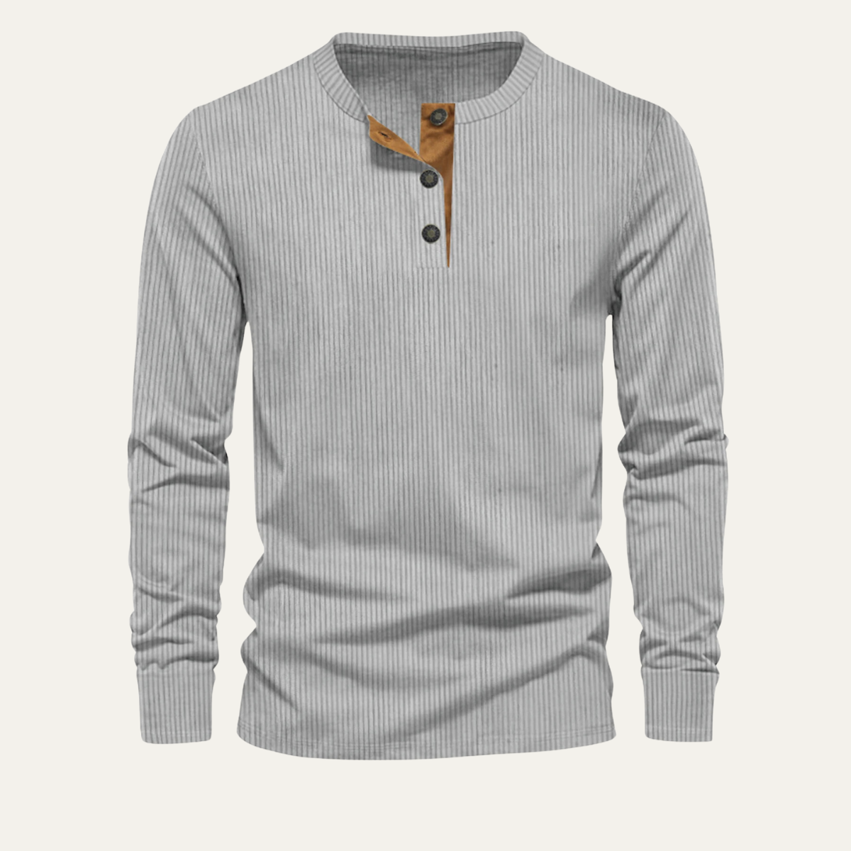 The Stonebrook Men's Corduroy Henley Ribbed Casual Sweater