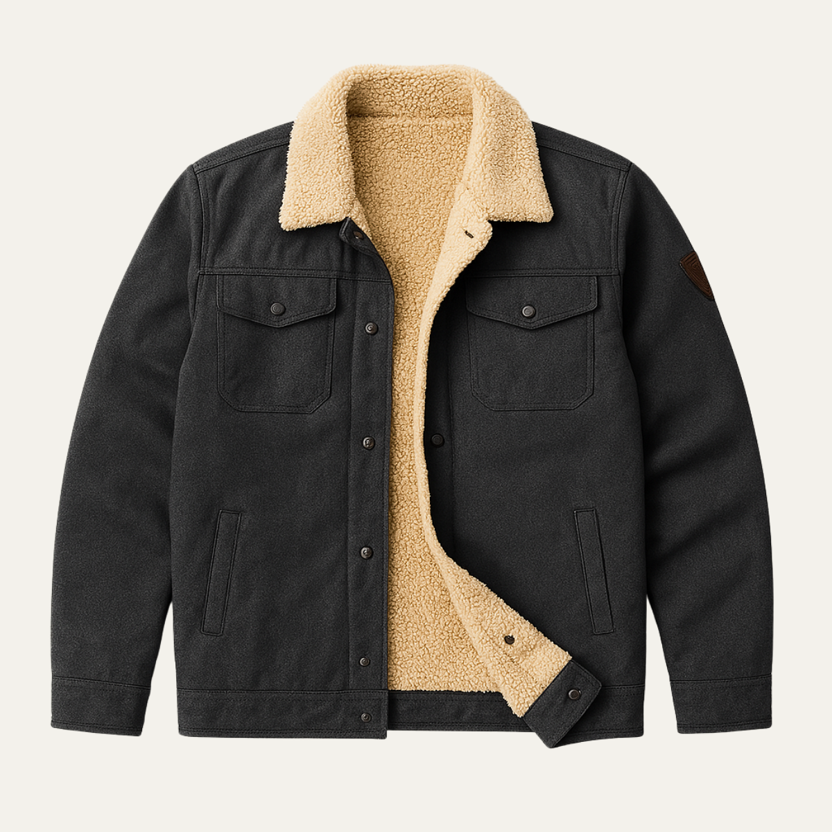 The Vancouver Men's Fleece Lined Outdoor Jacket - Modern & Warm