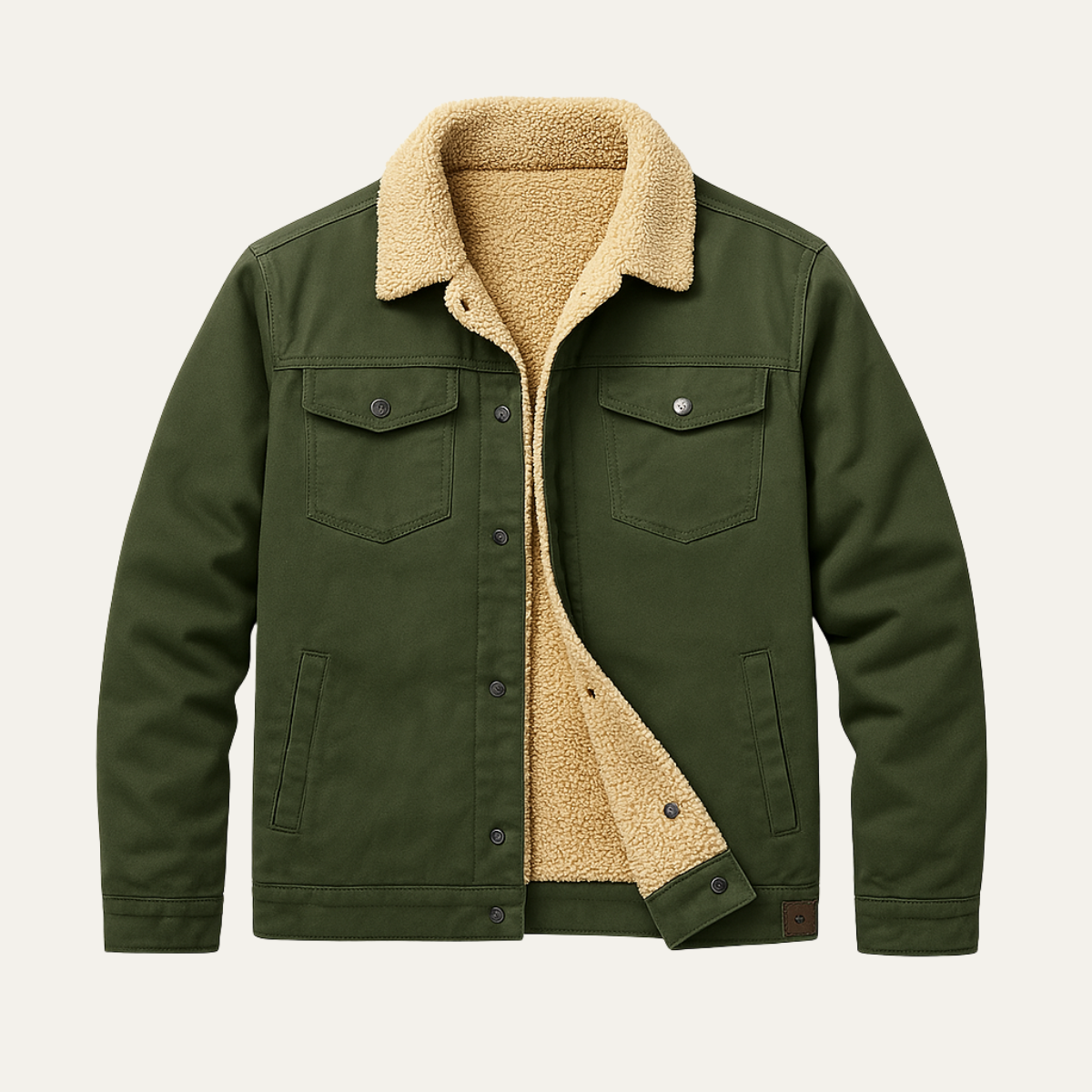 The Vancouver Men's Fleece Lined Outdoor Jacket - Modern & Warm