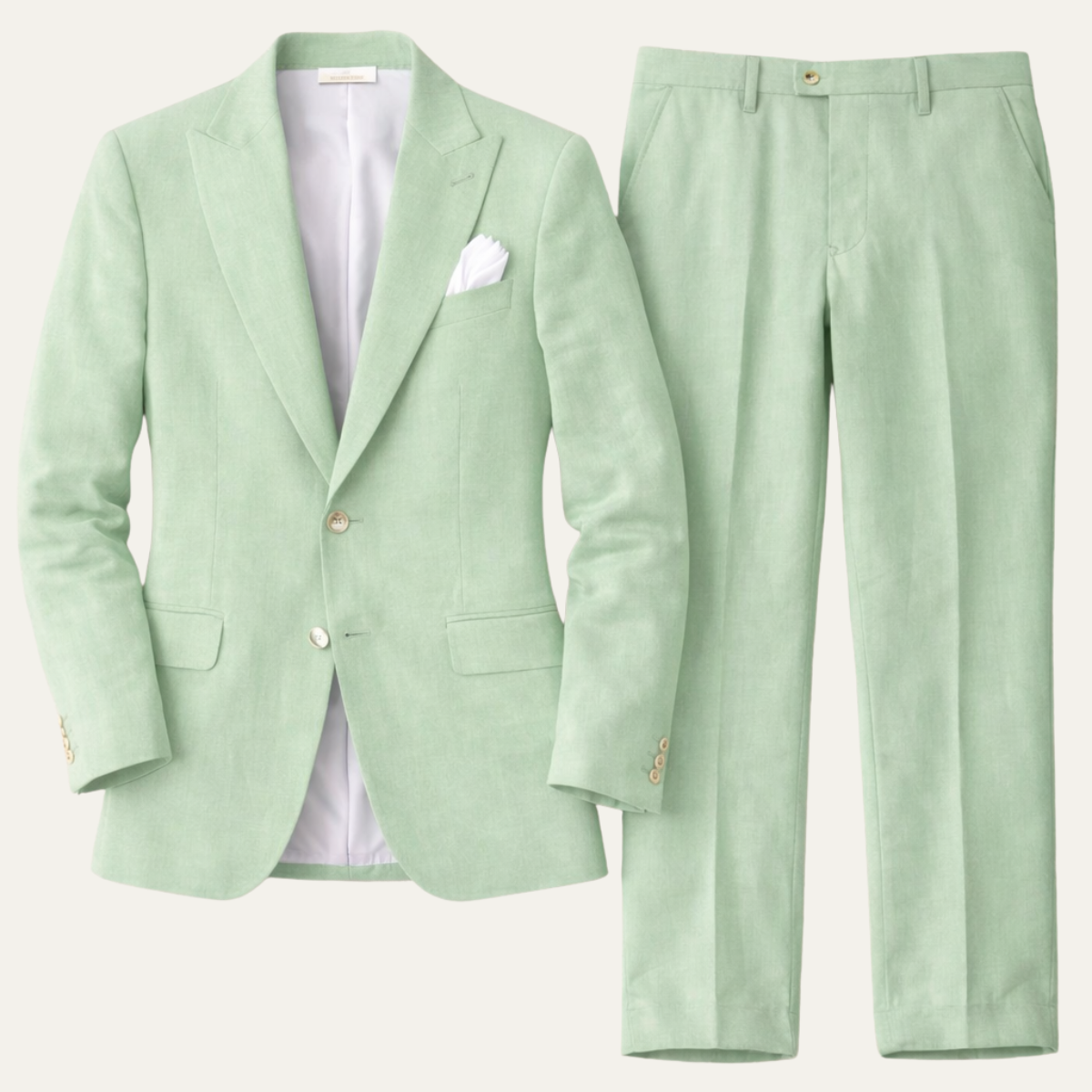 The Lausanne Men’s Casual Linen Suit Set – Blazer & Pants