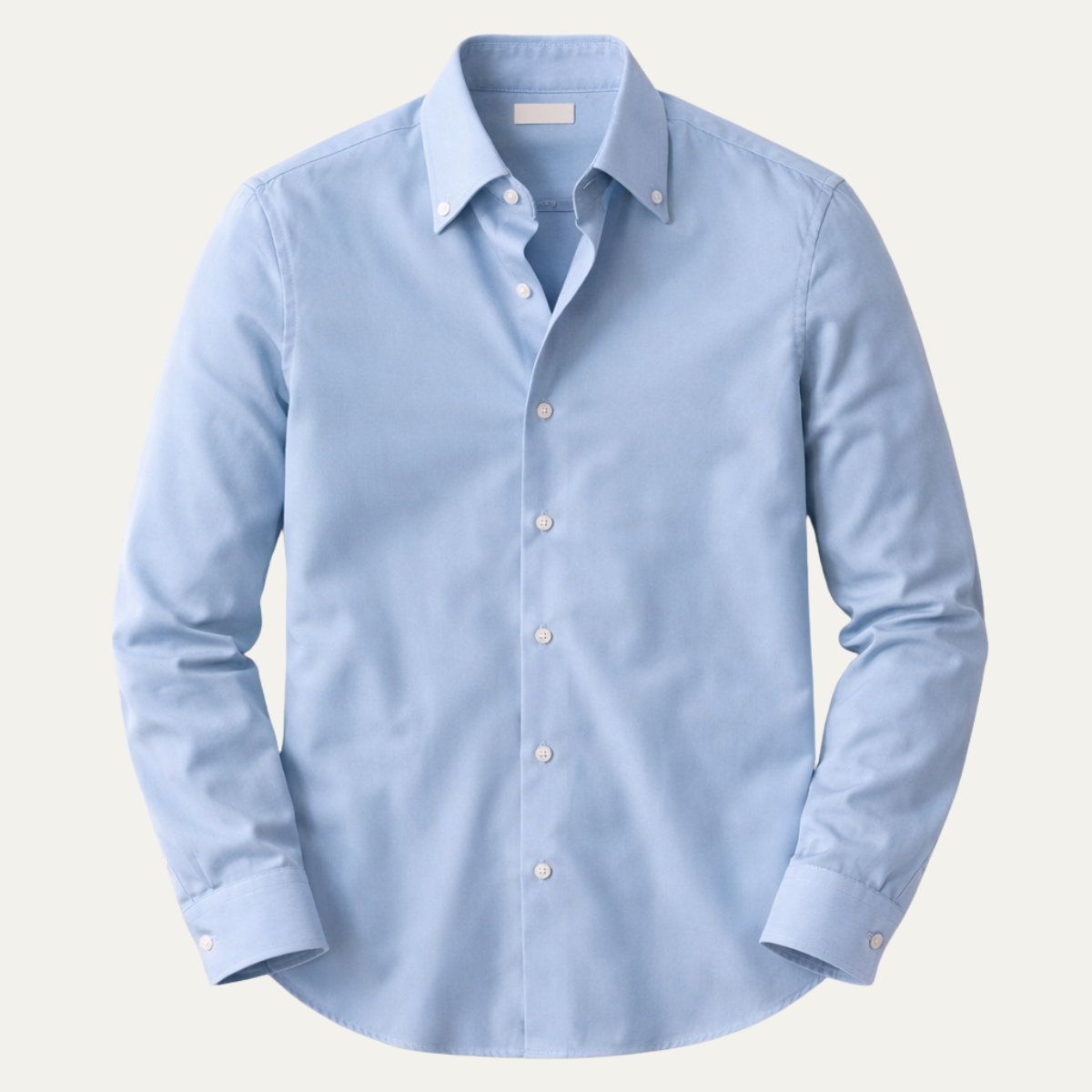 The Redfield Men’s Italian Collar Button Up Shirt  — Light Blue