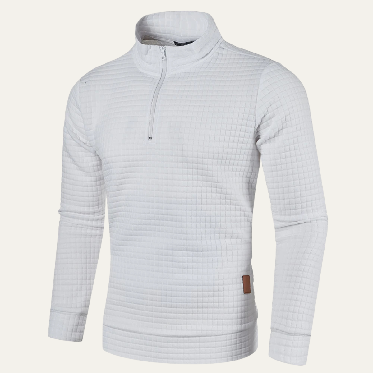 The Strasbourg Men’s Lightweight Quilted Half Zip Sweater