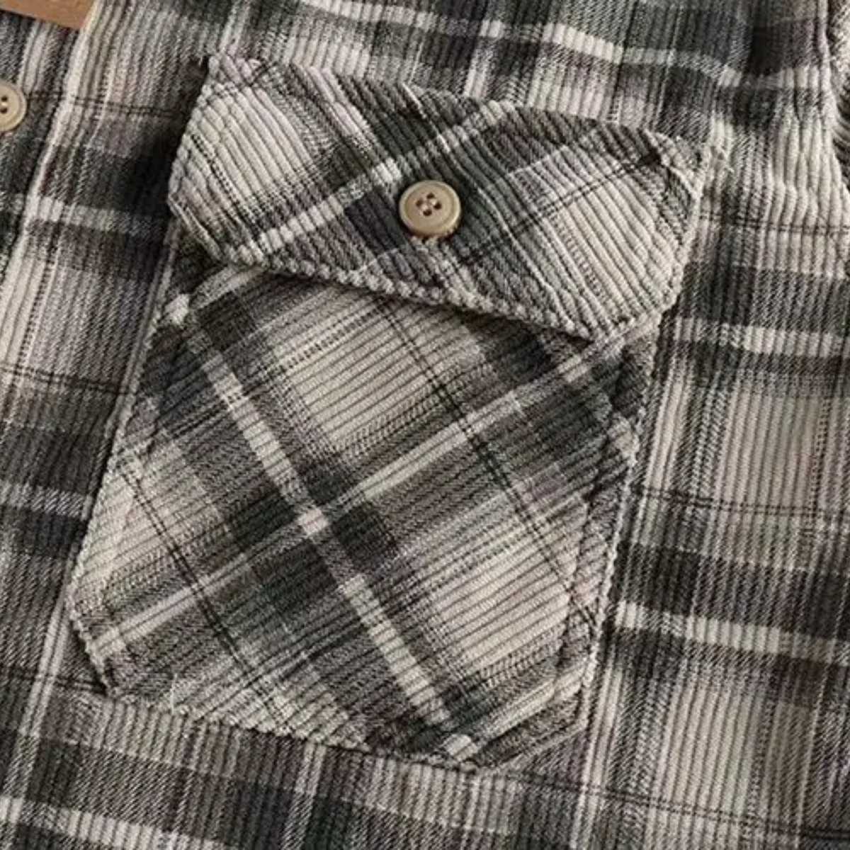 The Forio Men’s Vintage Plaid Flannel Shirt