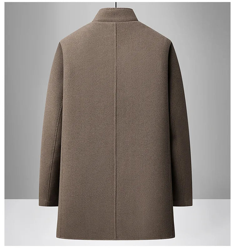 The Dana Point Men’s Padded Wool Blend Business Overcoat