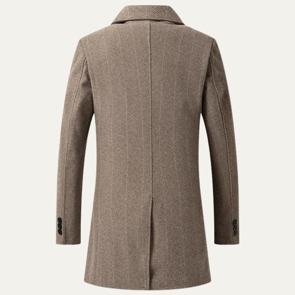 The Cambridge Men's Trendy Slim Fit Wool Blend Overcoat