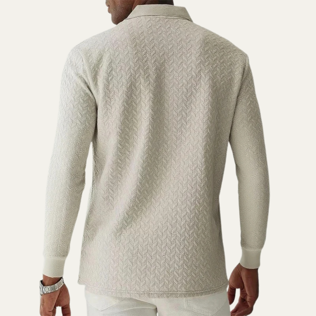 The Willowbrook Men’s Stylish Knit Polo Sweater
