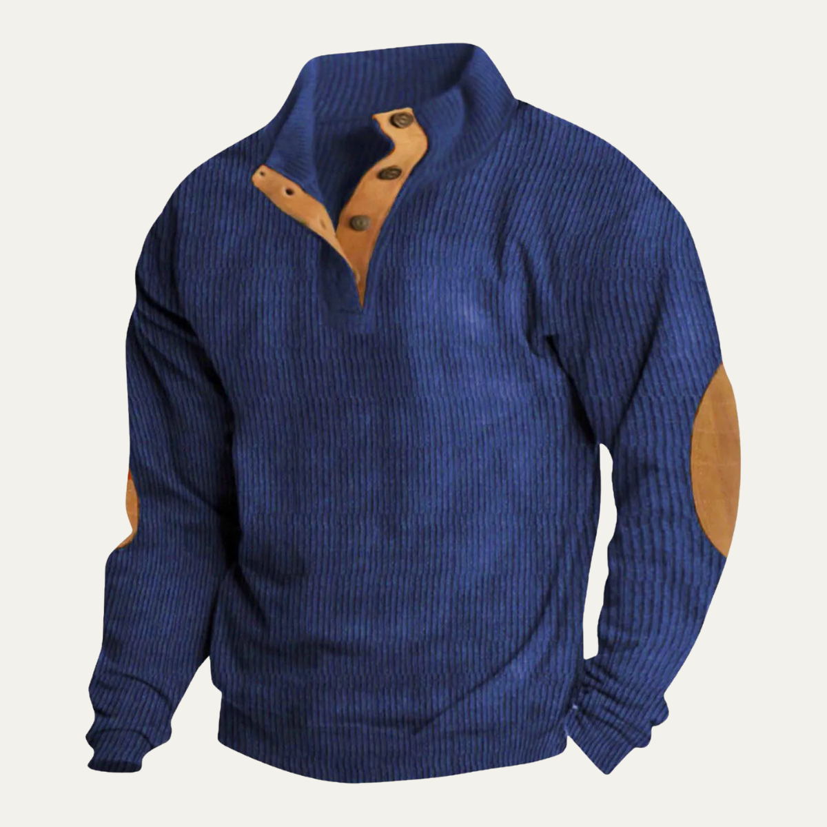 The Ashwater Men's Trendy Stand Collar Ribbed Knit Half Zip Sweater