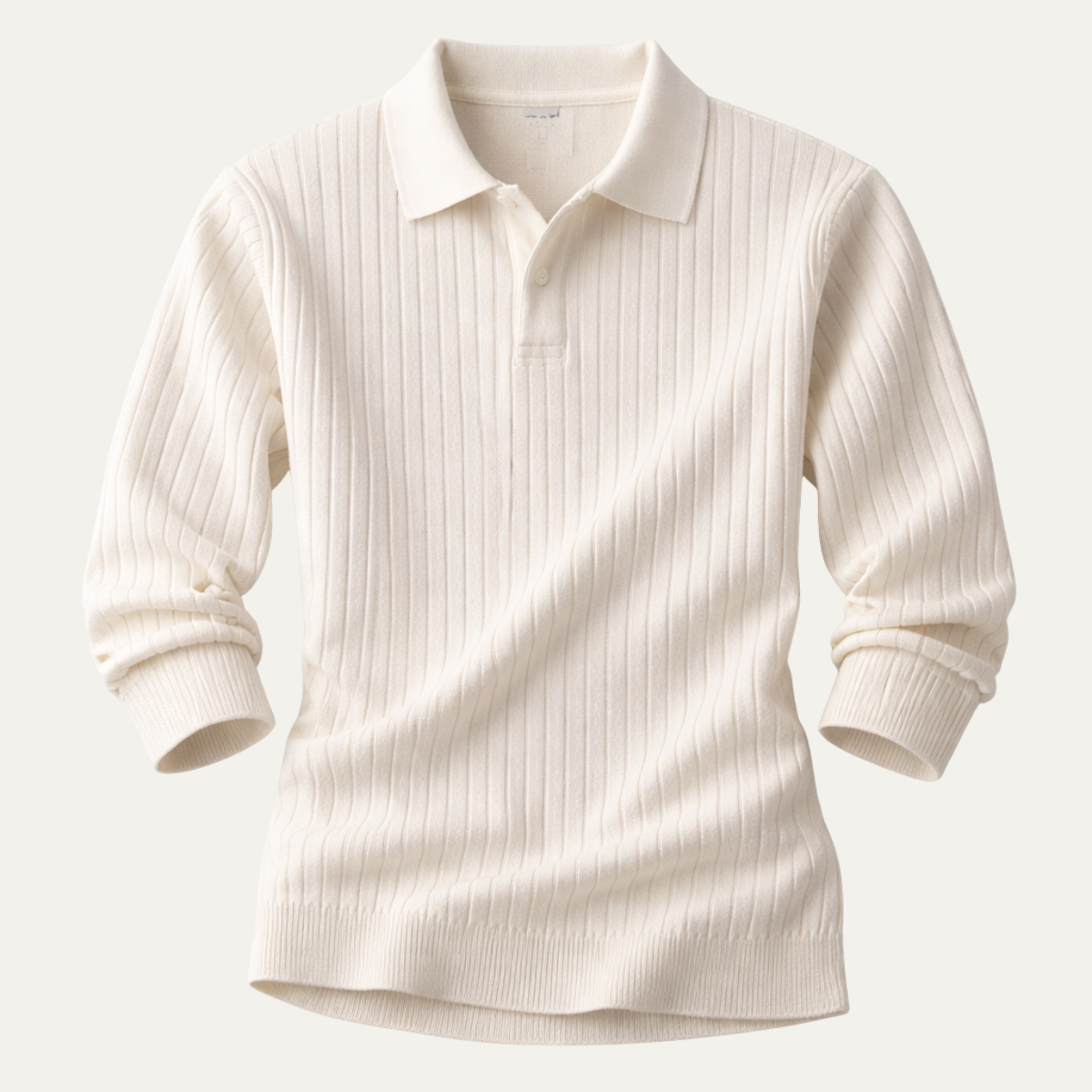 The Verona Men’s V Neck Jacquard Knit Polo Shirt