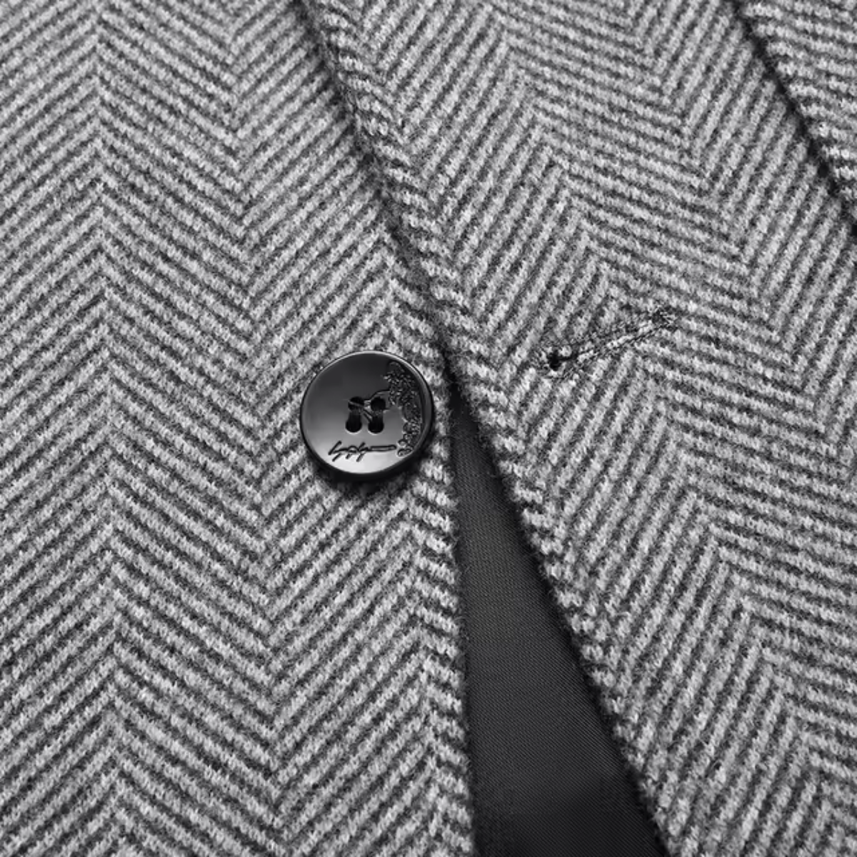 The Winslow Men’s Herringbone Jacket – Thick Warm Outerwear with Pockets