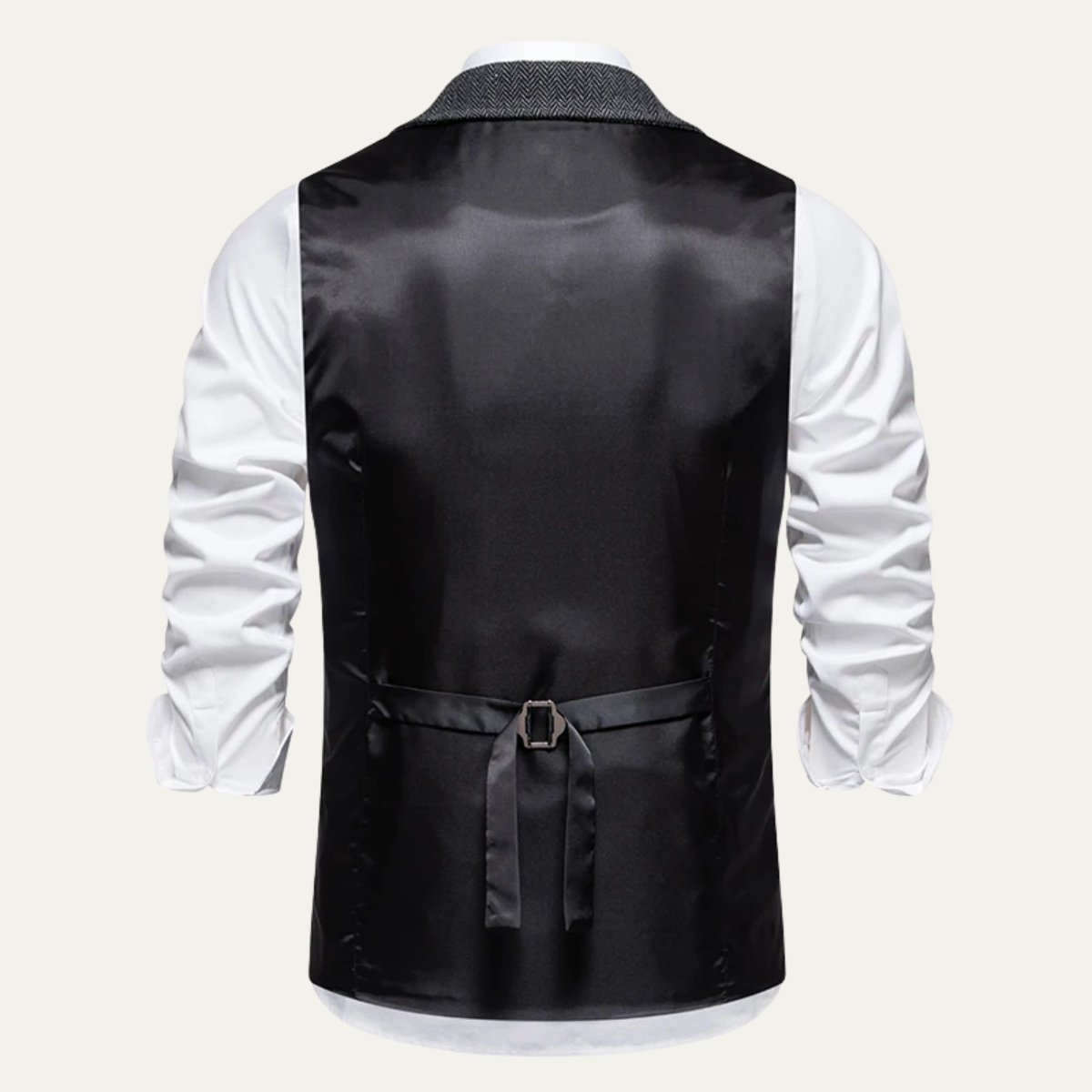 The Braga Men’s Tweed Pocket Suit Vest with Chain