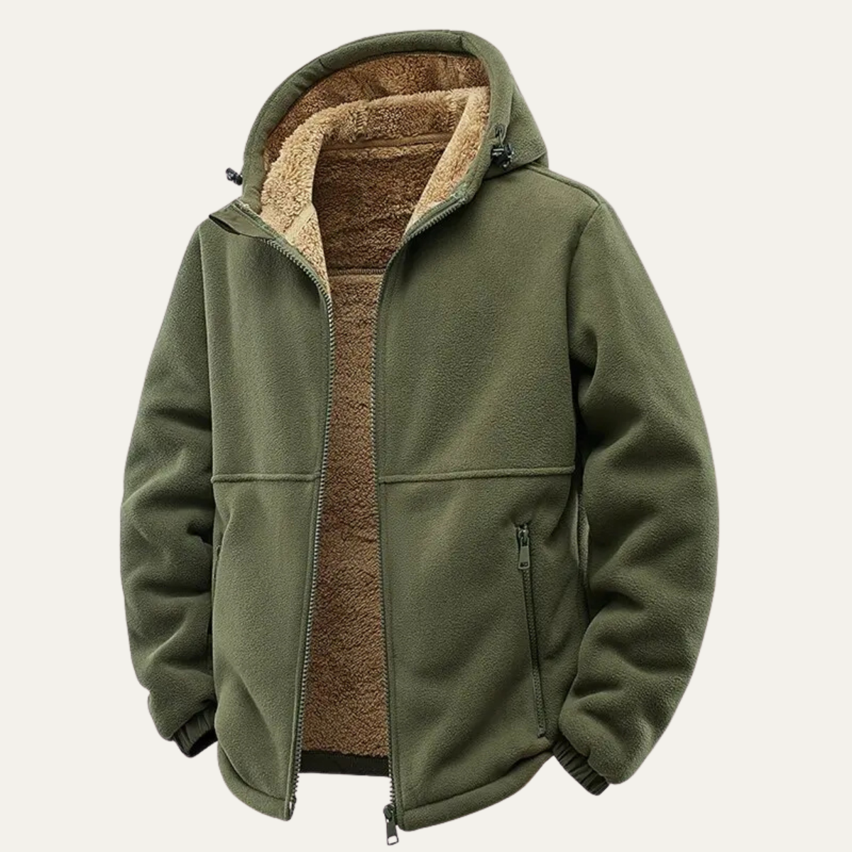 The Hearthstone Men’s Fleece Lined Warm Hooded Jacket