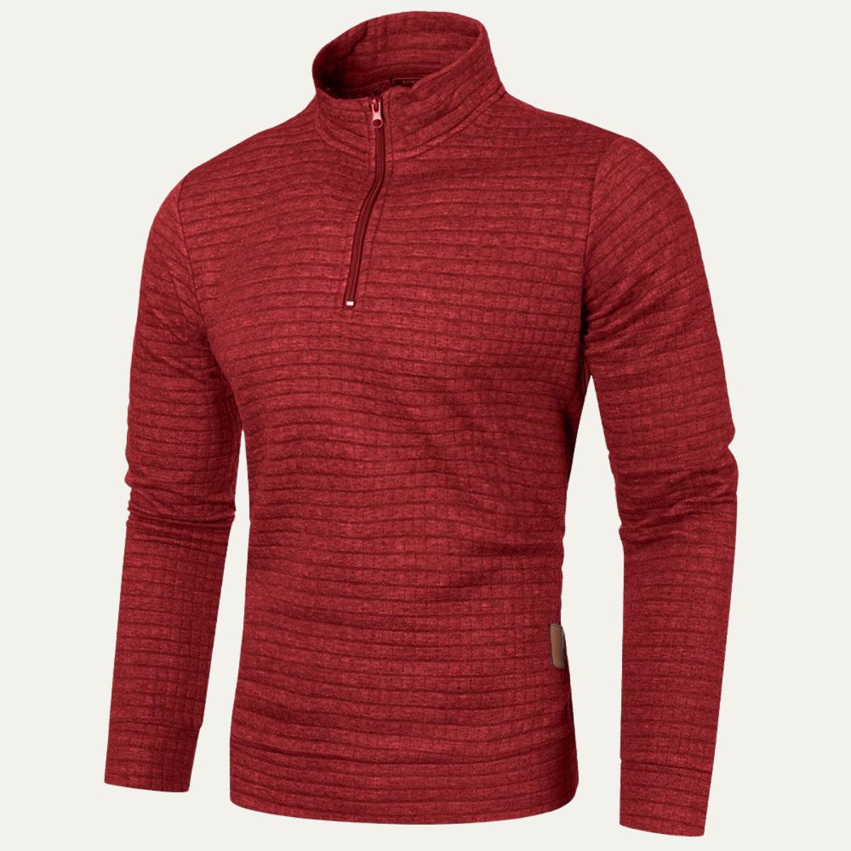 The Strasbourg Men’s Lightweight Quilted Half Zip Sweater