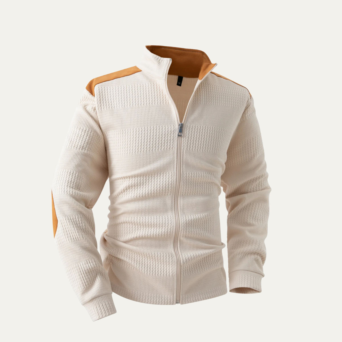 The Vernaccia Men’s Casual Lightweight  Zip Up Knit Stand Collar Sweater