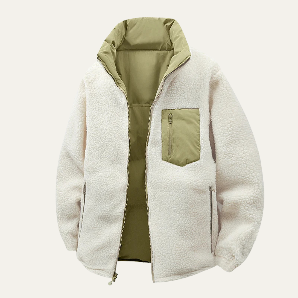 The Cala Mariolu Men’s Warm Double Sided Fleece Sherpa Jacket