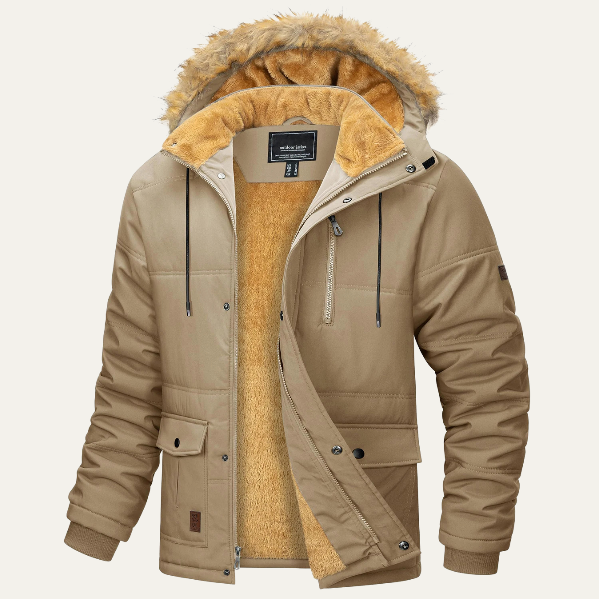 The Briarcliff Men’s Winter Parka Jacket with Detachable Hood