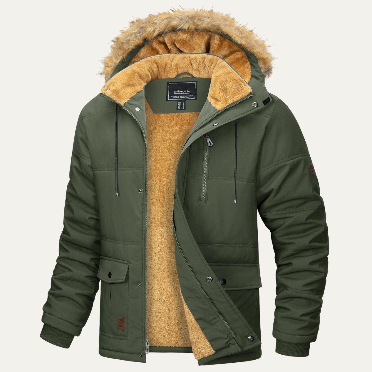 The Briarcliff Men’s Winter Parka Jacket with Detachable Hood