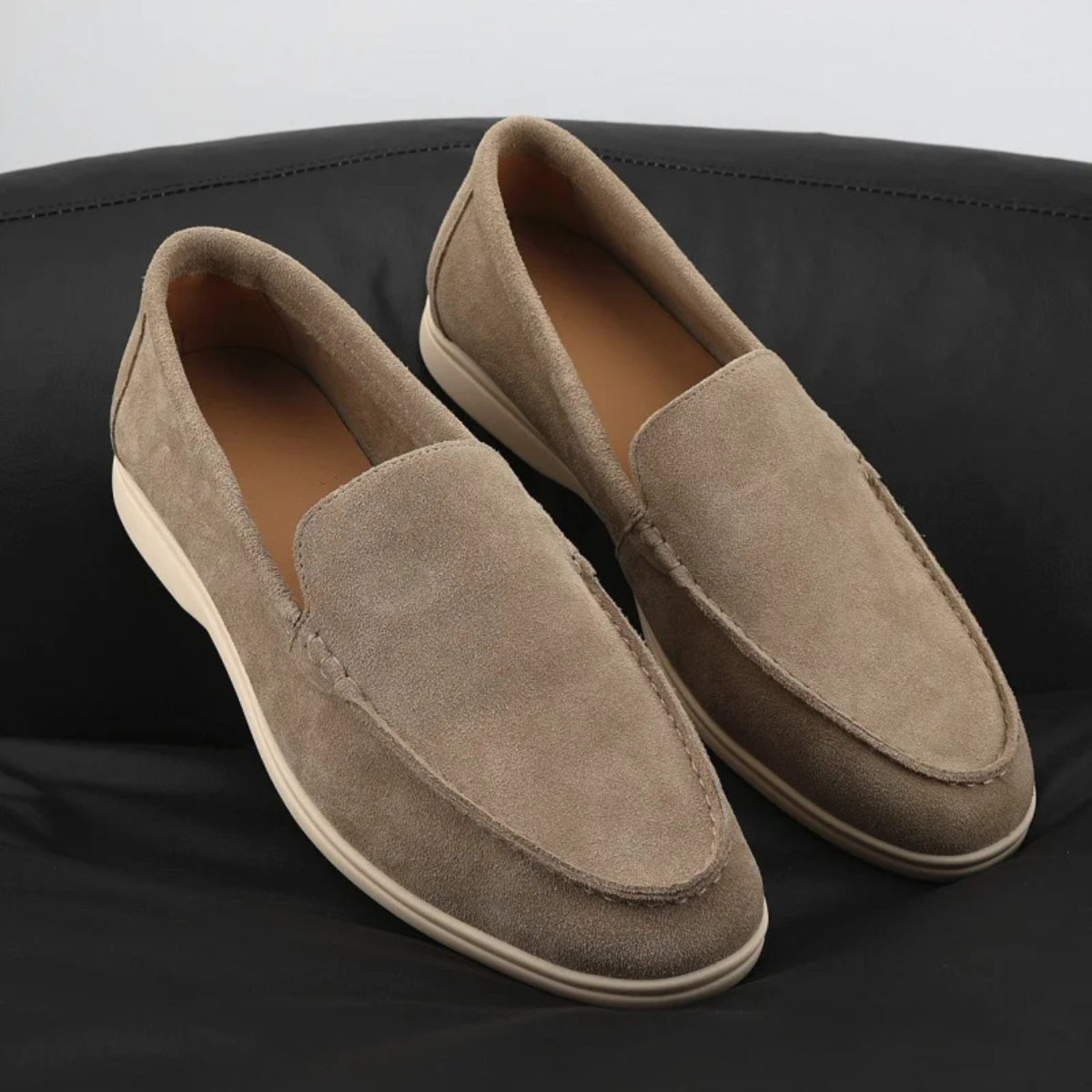 The Sydney Men’s Soft Sole Suede Leather Slip On Loafers