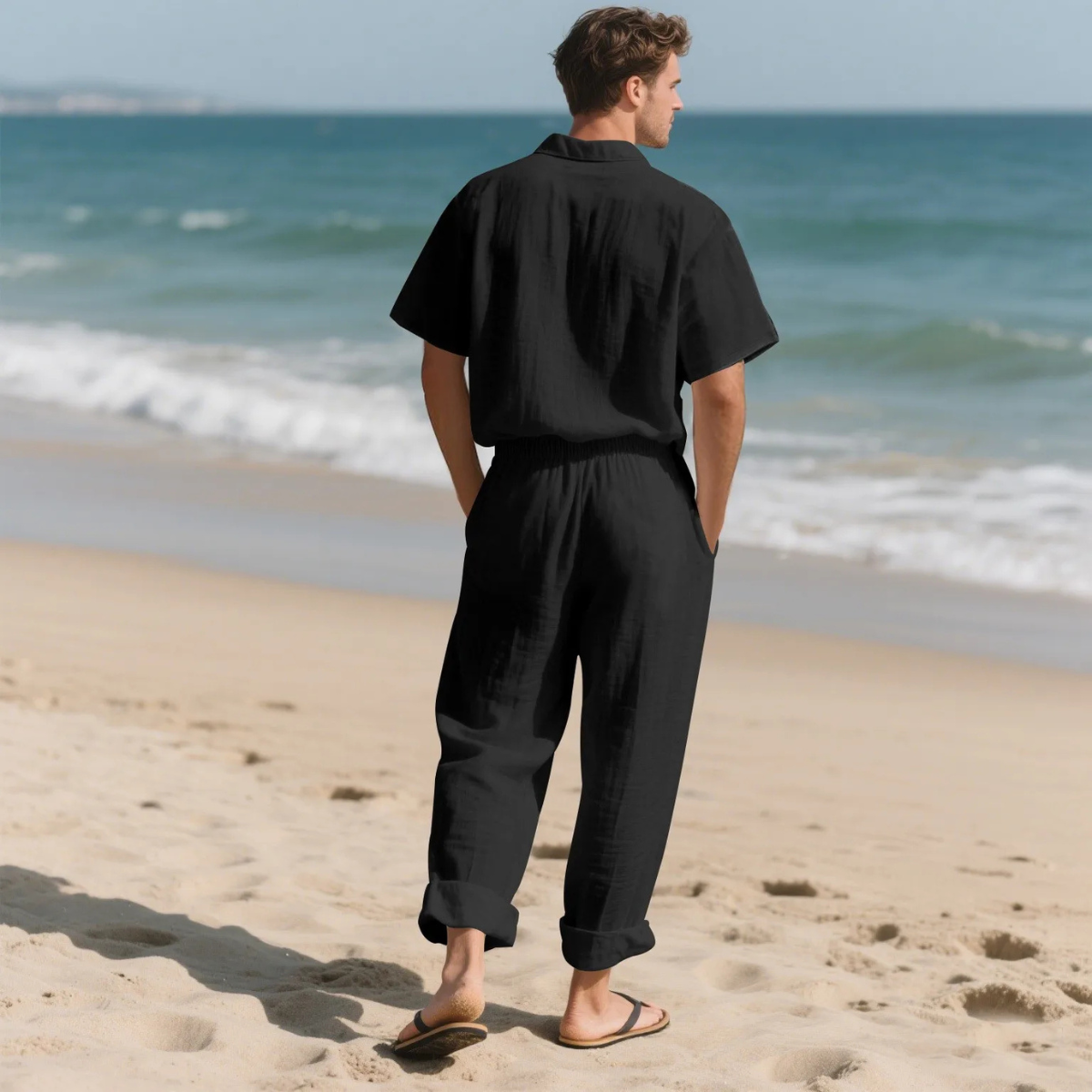 The Silvercrest Men's Lightweight Casual Two Piece – Set Shirt & Pants