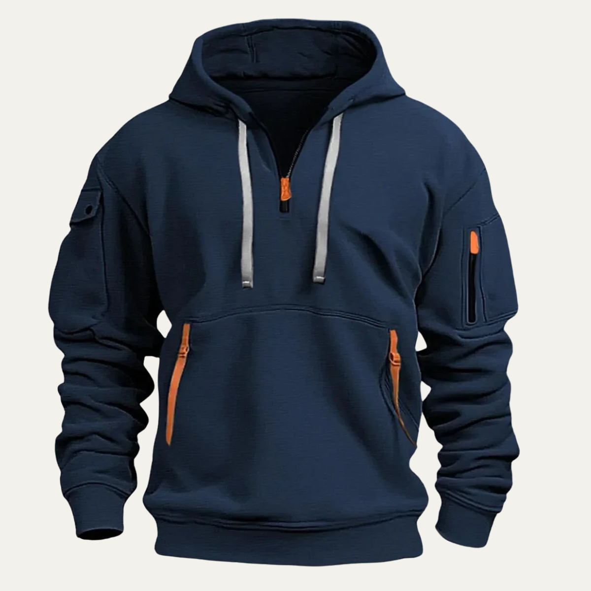 The Silverlawn Men’s Modern Durable Multi Pocket Hoodie Jacket