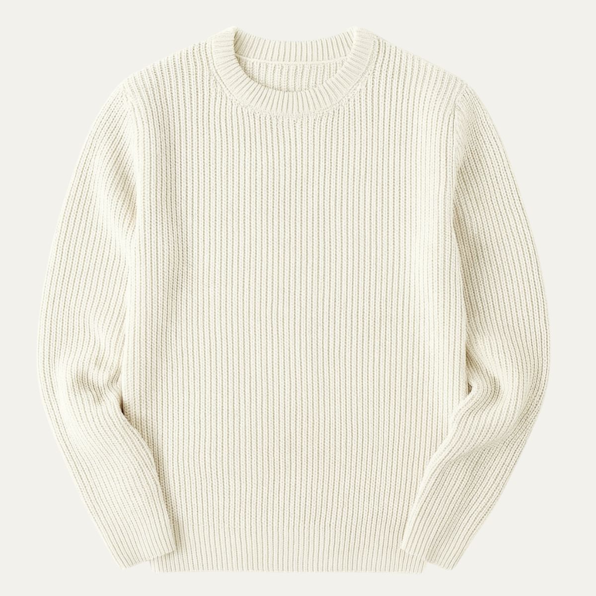 The Tokyo Merino Wool Ribbed O Neck Sweater