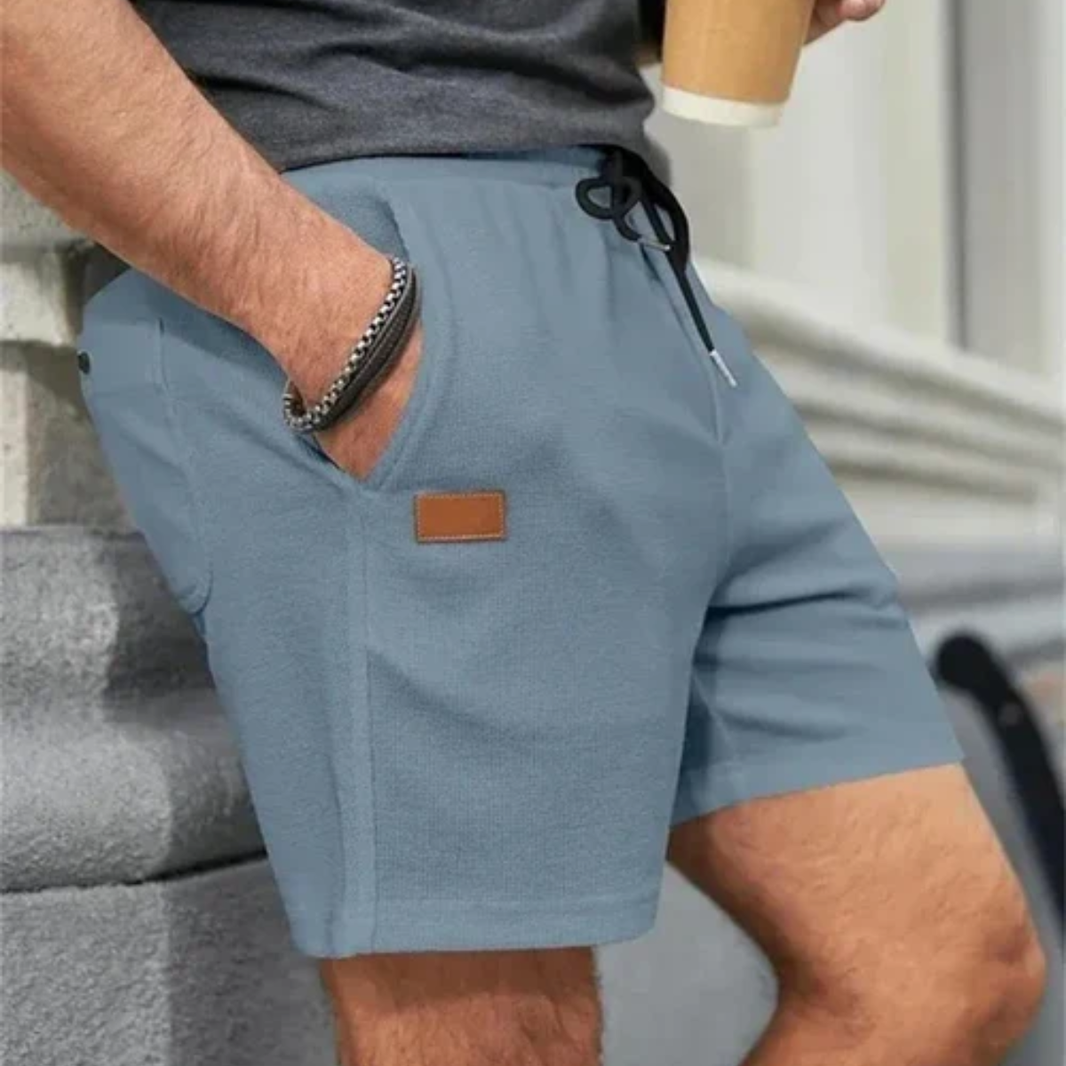 The Portwell Men’s Lightweight Summer Drawstring Shorts