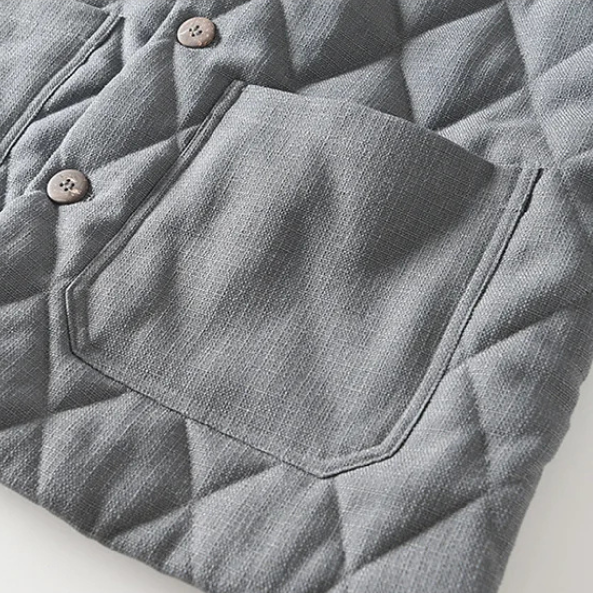 The Richmond Hill Men’s Vintage Quilted Padded Stand Collar Jacket