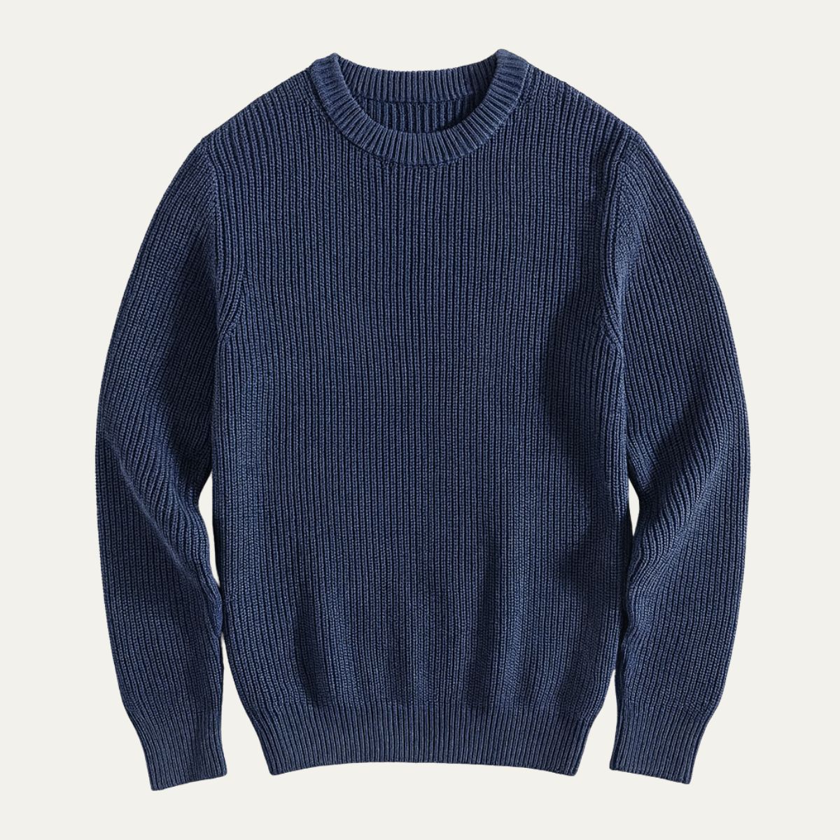 The Tokyo Merino Wool Ribbed O Neck Sweater