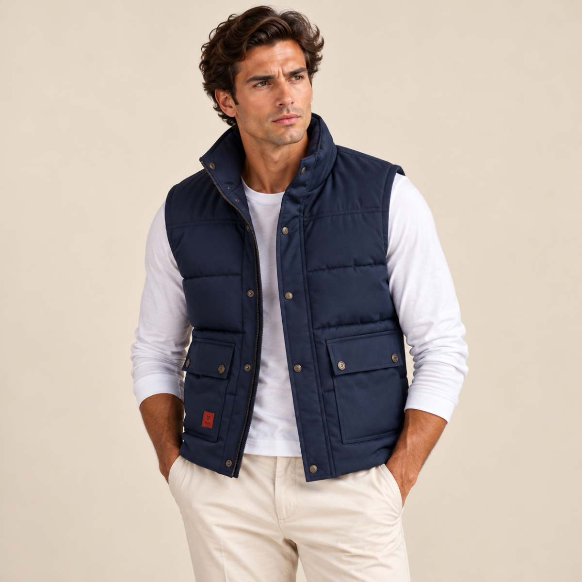 The Aspen Men's Warm Modern Fleece Lined Vest