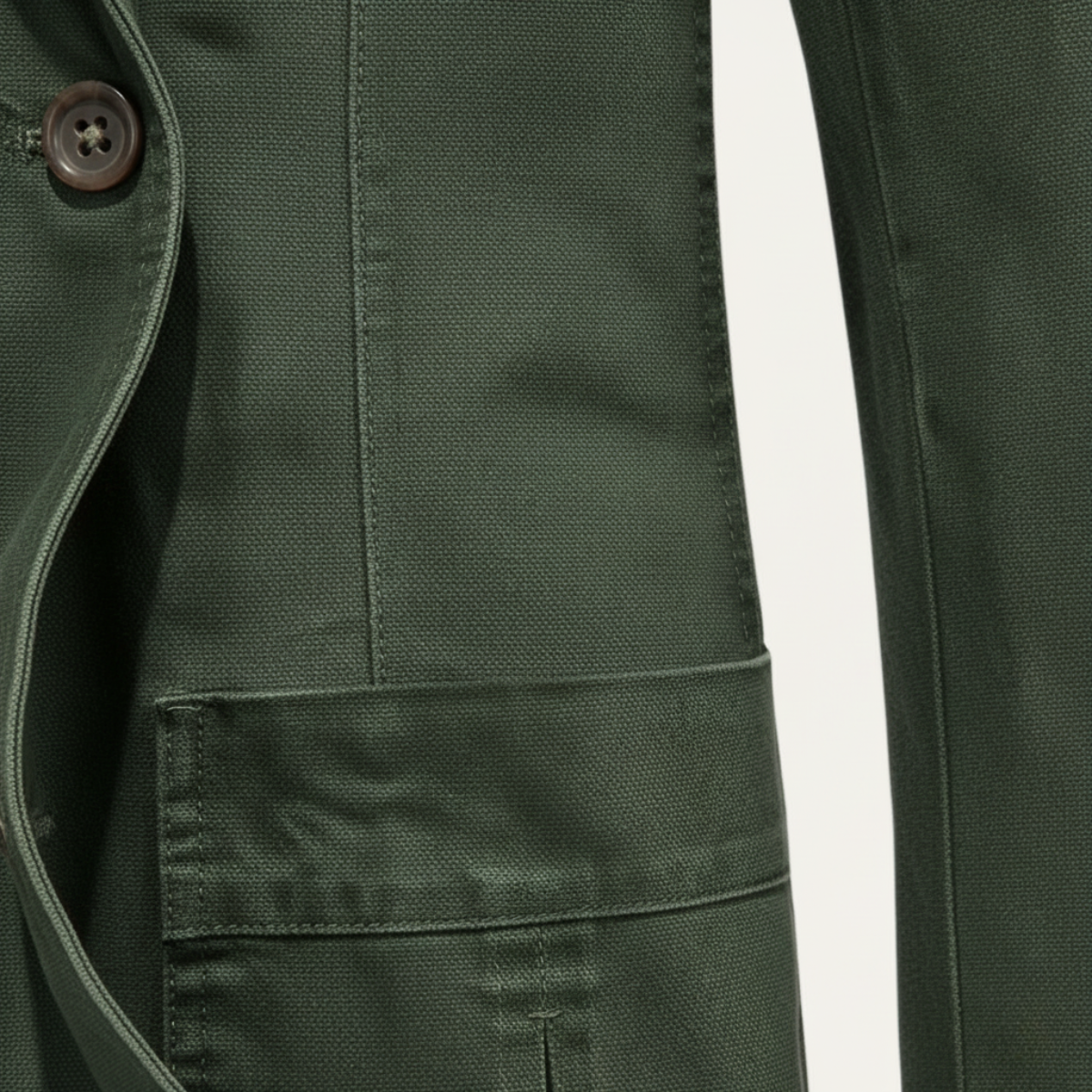 Men's Casual Cotton Blazer Olive Green Lined
