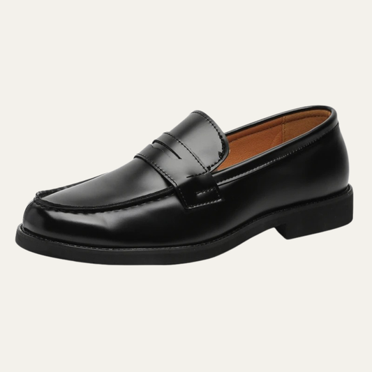 The Watercrest Hill Men’s Handmade Faux Leather Penny Loafers