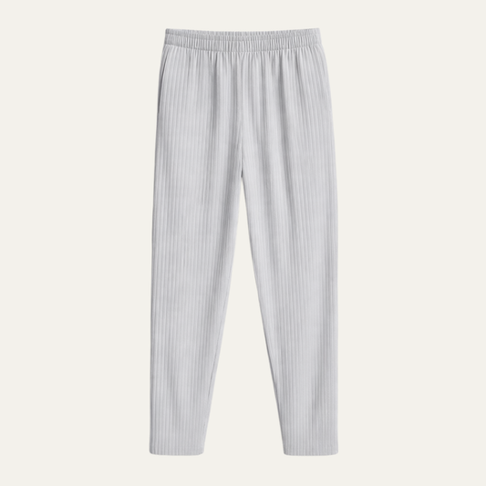 The Aldercrest Men’s Summer Pleated Ice Silk Straight Leg Pants