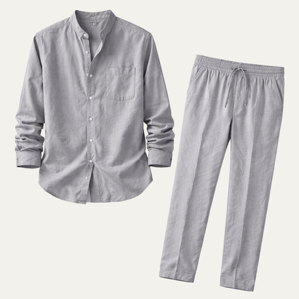 The Lakefield Men’s Relaxed Fit Linen Shirt &amp; Pants Set