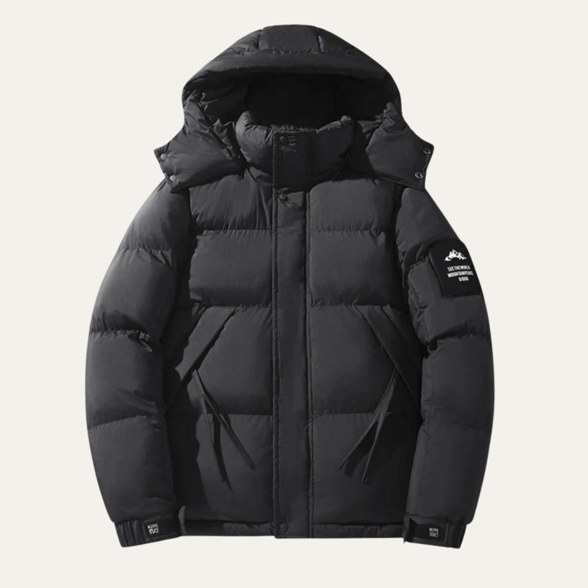 The Assisi Men's Trendy Detachable Hood Loose Fit Jacket