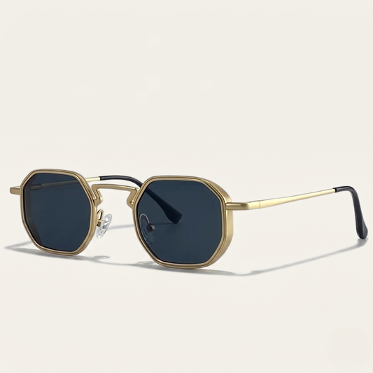 The Burlington Men's Retro Hexagon Sunglasses