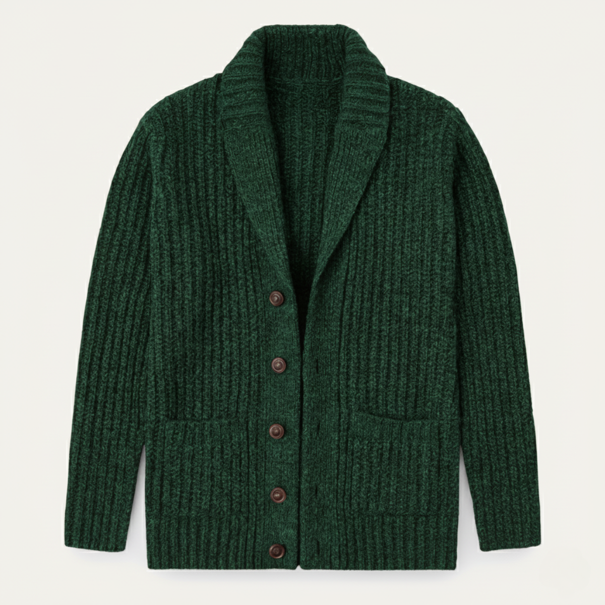 The Montpellier Men’s Chunky Knit Shawl Collar Cardigan
