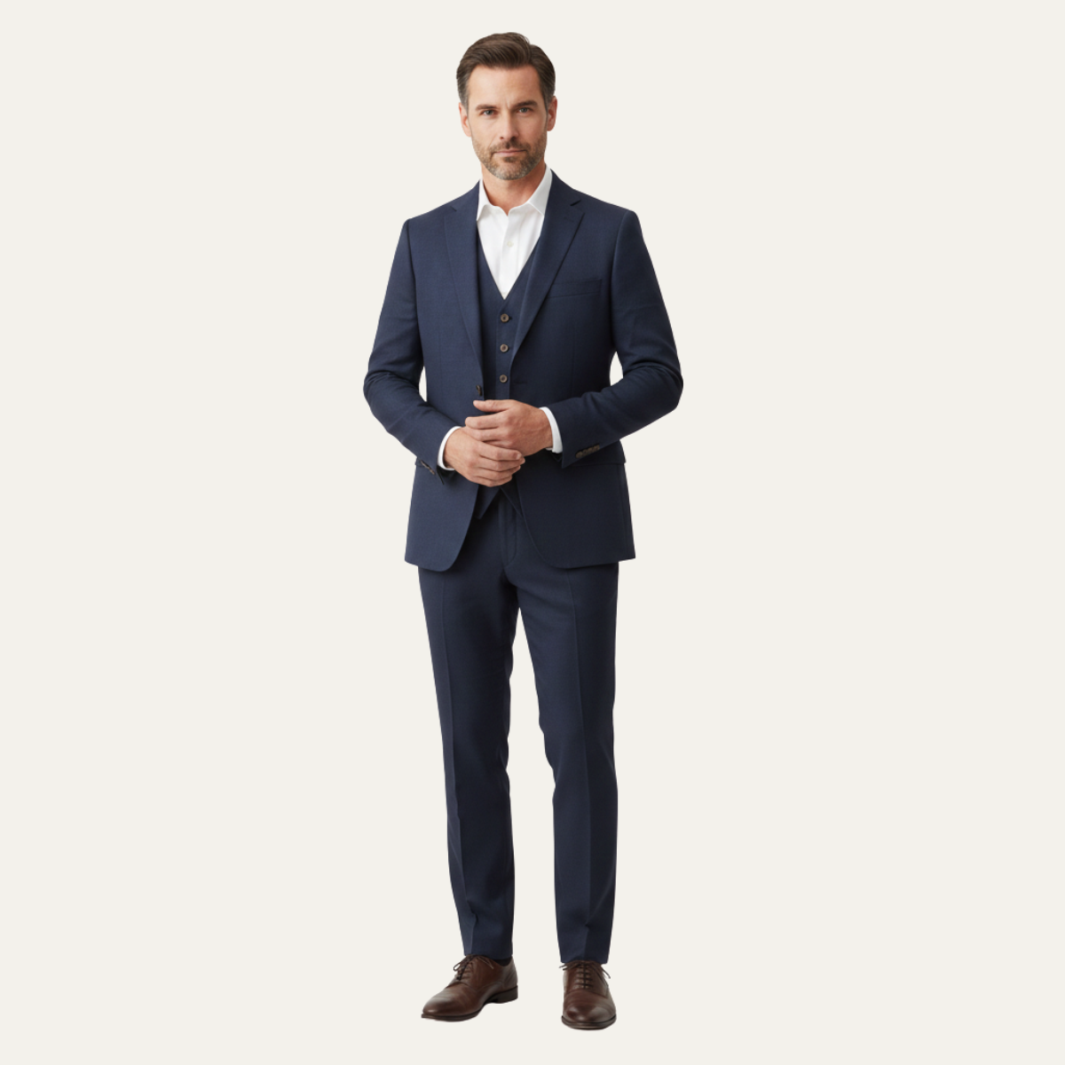 The Andermatt Men’s Trendy Linen 3 Piece Suit – Jacket, Vest & Pants