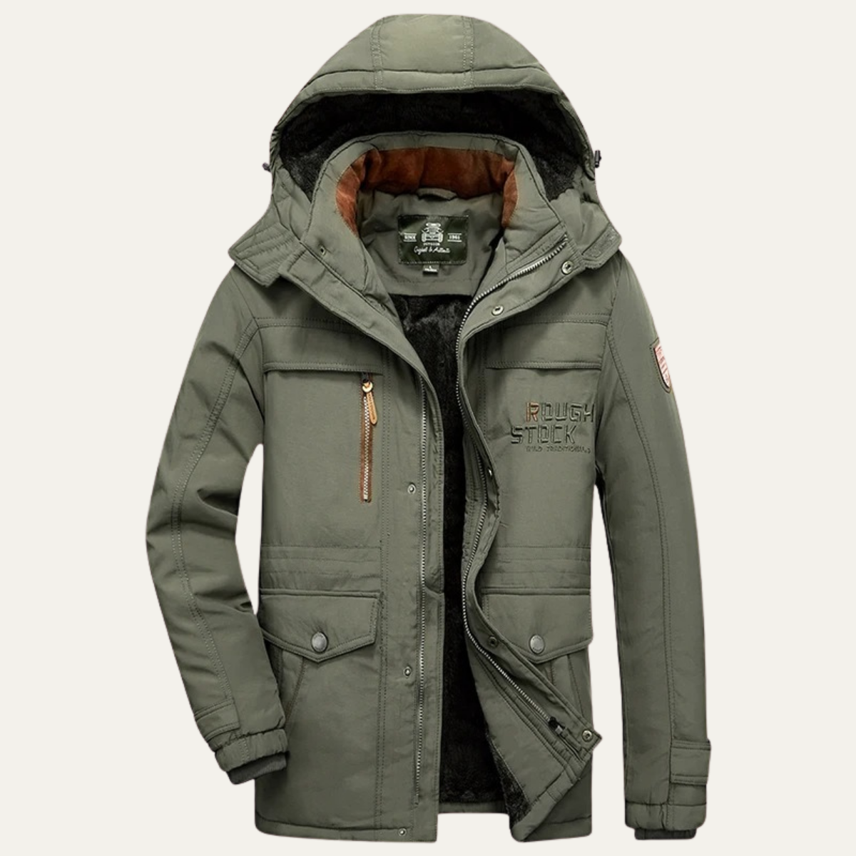 The Monferrato Men’s Warm Winter Parka Hooded Jacket
