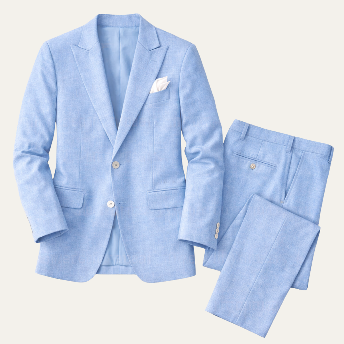 The Lugano Men’s Elegant Linen Suit Set – Blazer &amp; Pants