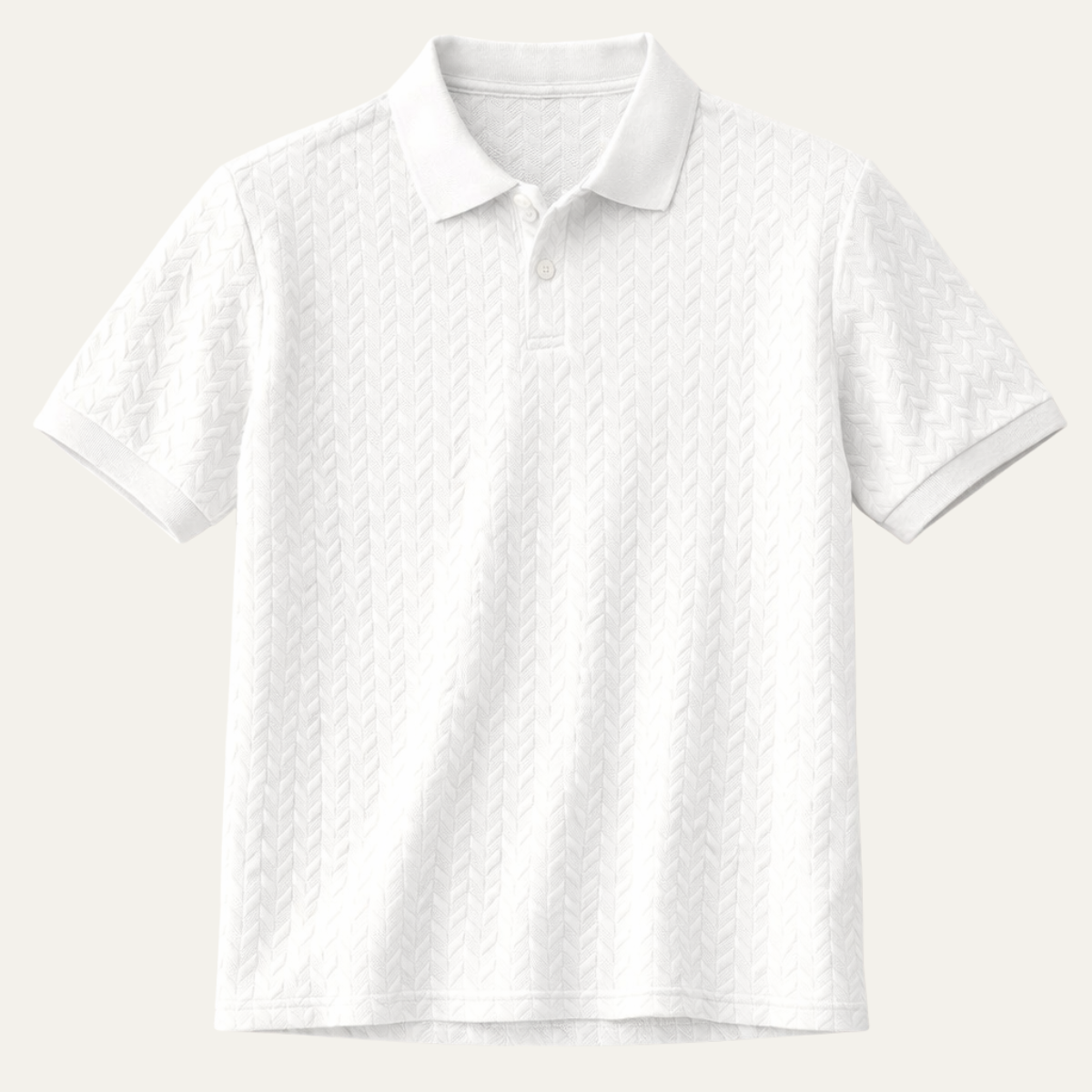 The Kingsley Men's Casual Textured Polo Shirt