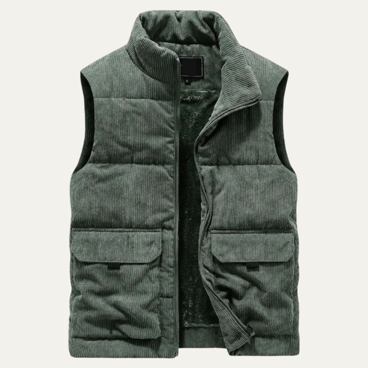The Penzance Men's Corduroy Lighweight Quilted Gilet