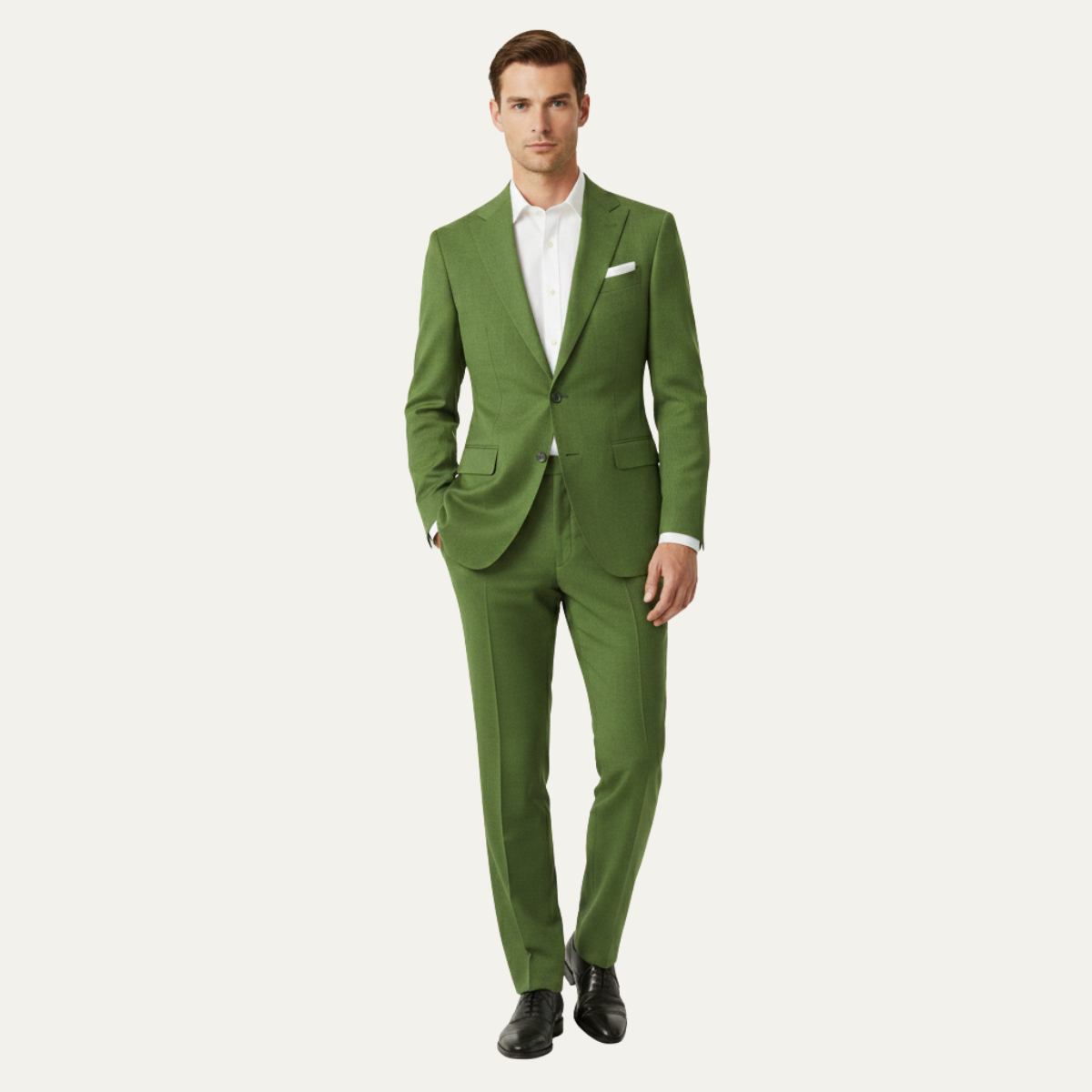 The Geneva Men’s Trendy Linen Suit Set – Blazer & Pants