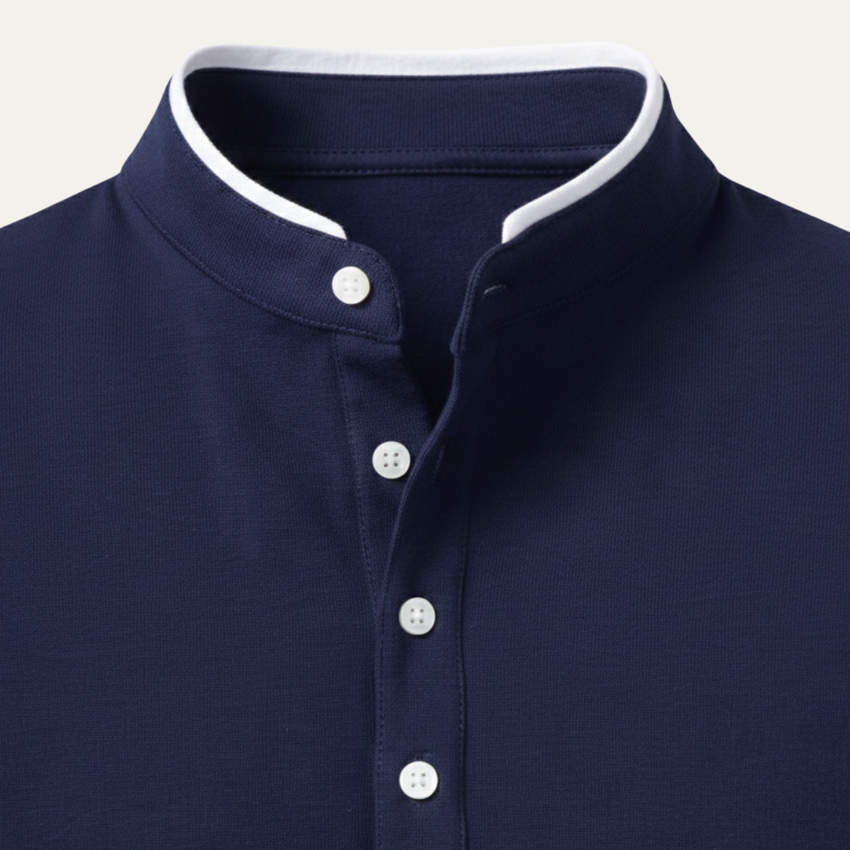 The Willowlake Ridge Men’s  Cotton Slim Fit Mandarin Collar Henley T Shirt