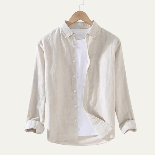 The Stoneford Men’s Summer Linen Cotton Vintage Shirt