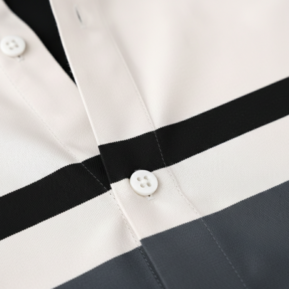 The Windmere Ridge Men’s Modern Color Block Striped Luxury Shirt