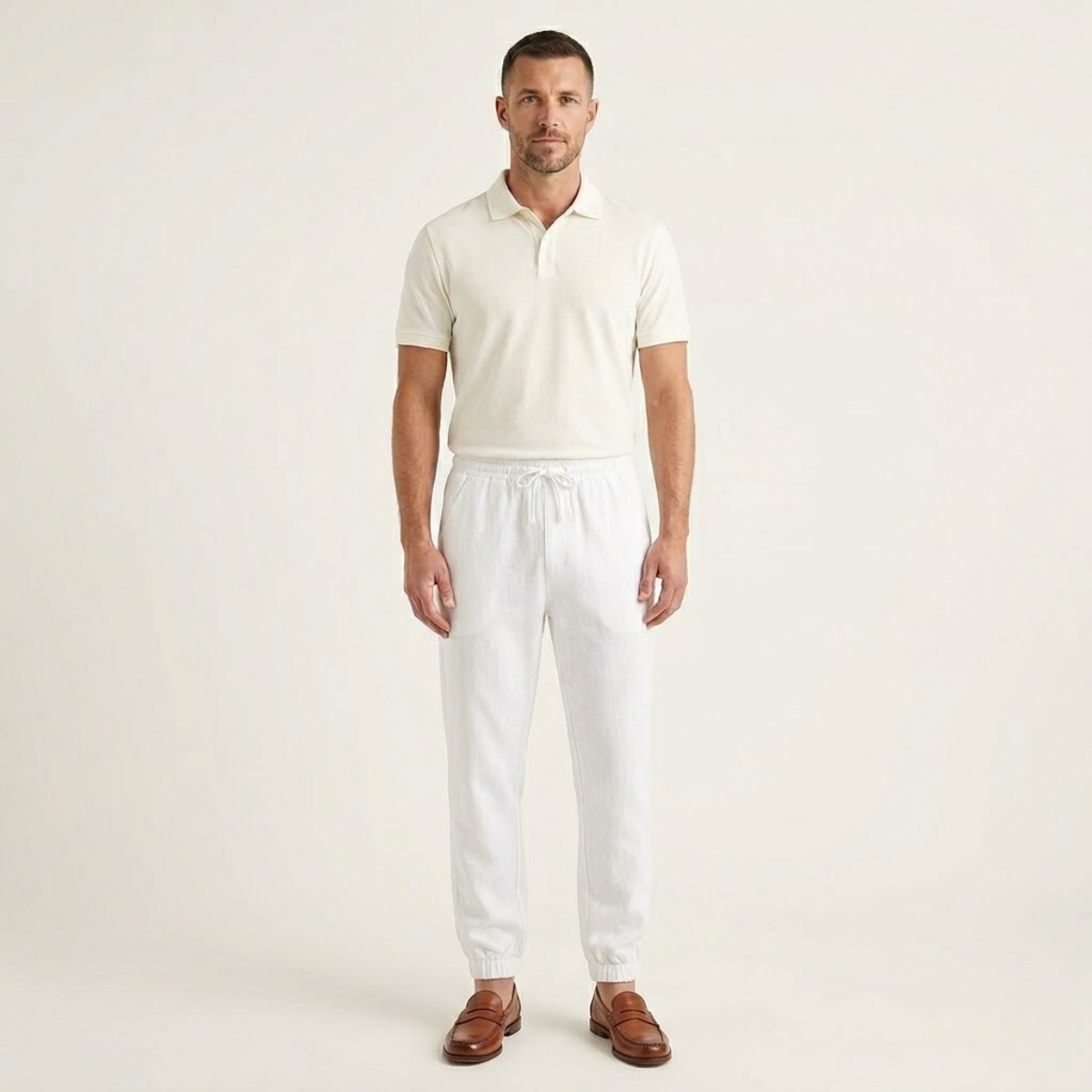 The Palermo Cotton Jogger – Lightweight Summer Pants for Men