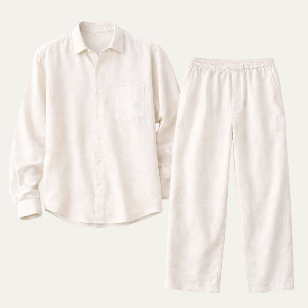 The Canterbury Men’s Oversized Linen Set – Shirt &amp; Pants