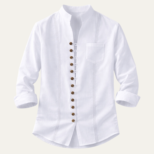 The Riverview Men’s Retro Multi Button Casual Summer Shirt