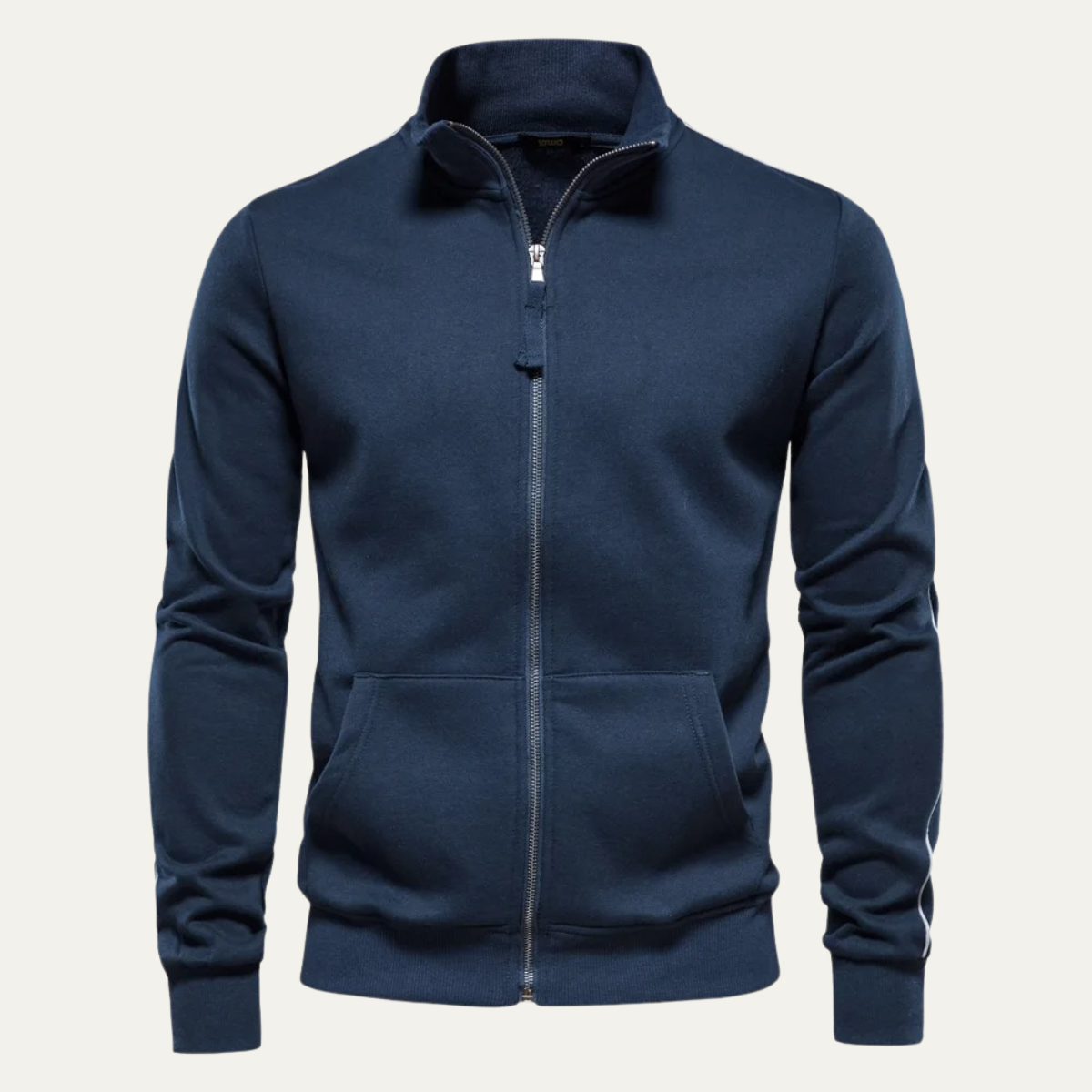 The Carmarthen Men’s Zip Up Casual Cotton Jacket with Pockets