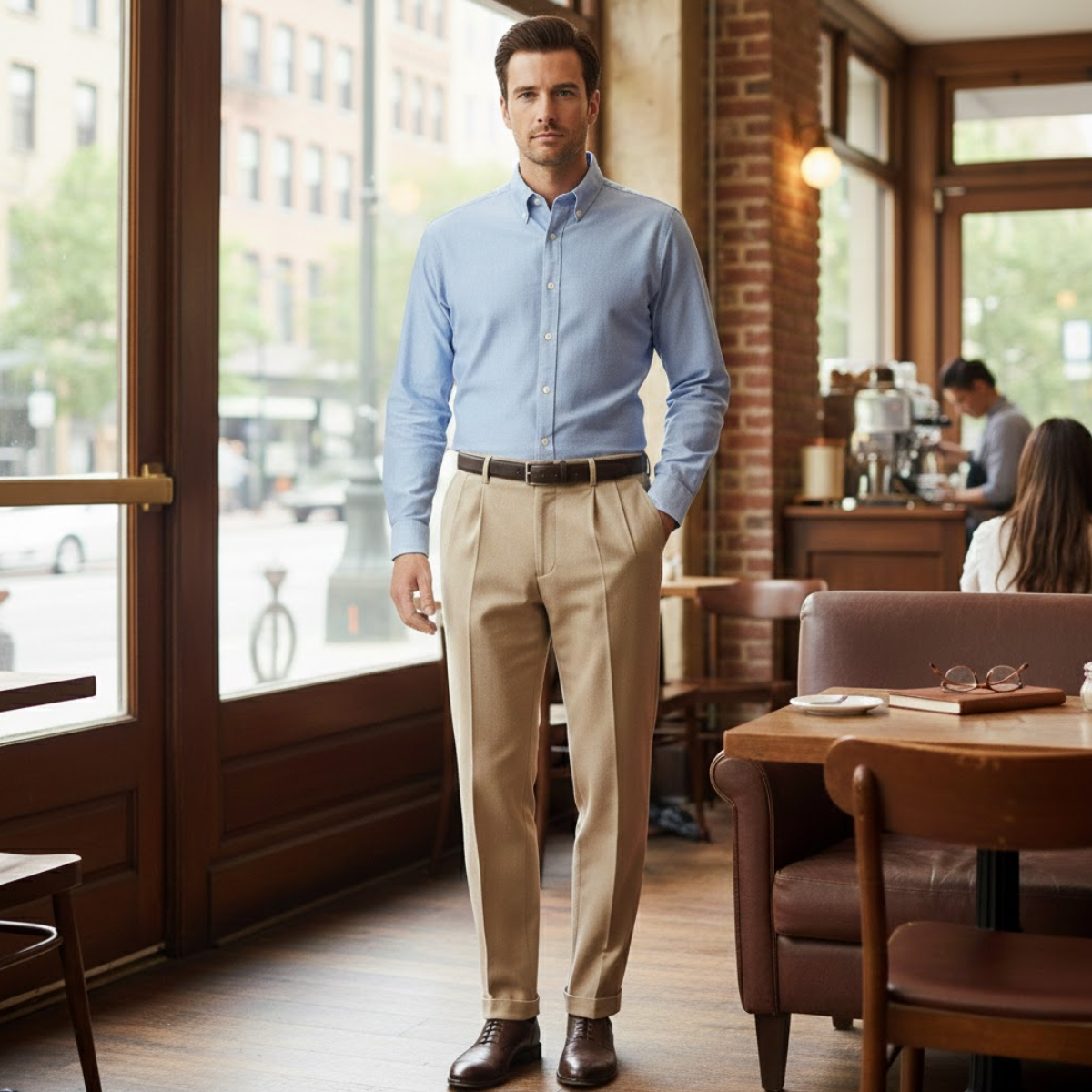 The Elmstead Ridge Men’s Slim Fit Stretch Business Dress Pants